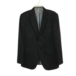 JF J. Ferrar Modern Fit Black Suit Jacket Sport Coat Size 38R